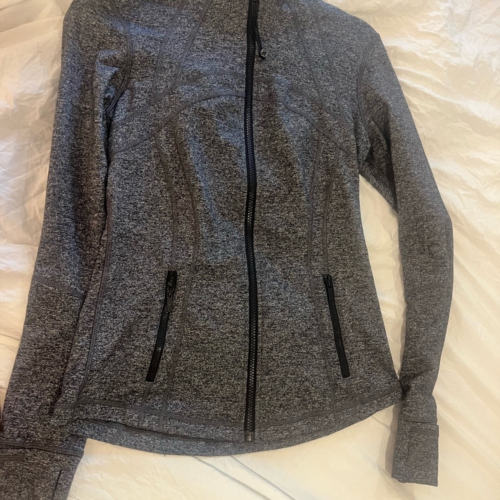 Lululemon Athletica Gray Utility Jacket with Slim Fit